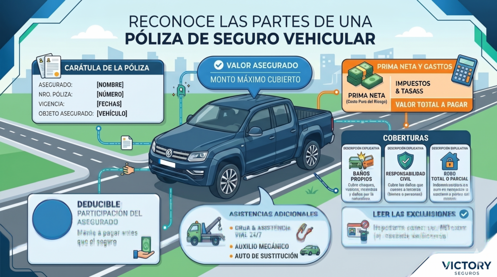 imagen con conceptos basicos de una poliza de seguros emitida bajo las leyes del Ecuador