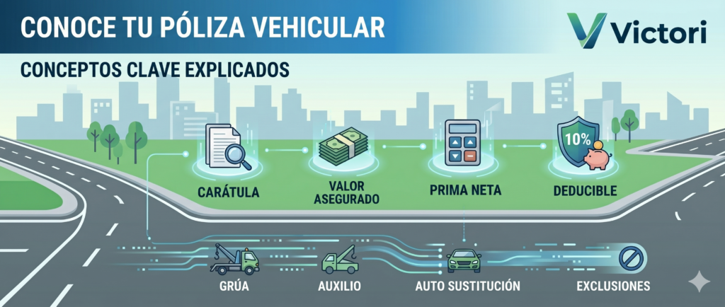 Banner con conceptos de seguros en ecuador